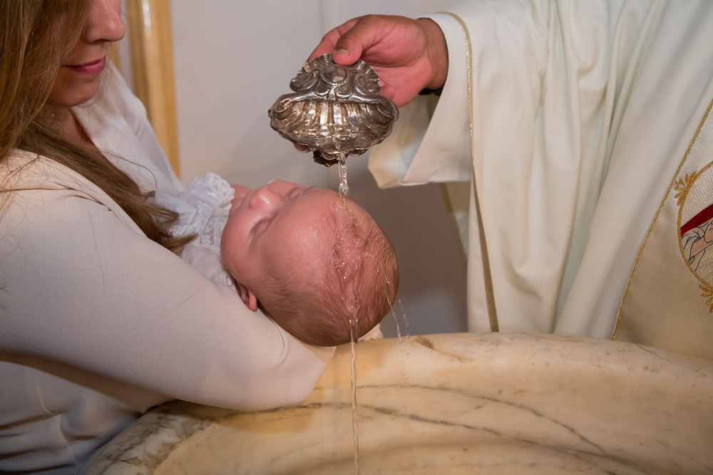 Reportaje de bautizo de un bebe en la sierra de Madrid