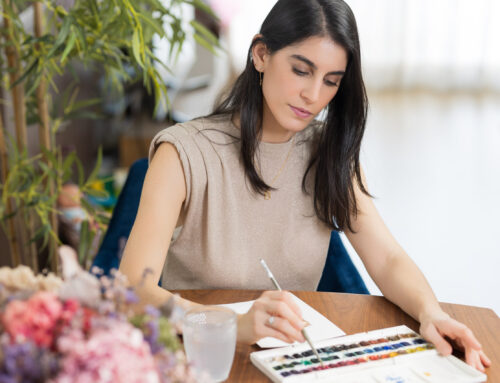 Sesión fotográfica de Marca Personal de Pintora en Madrid